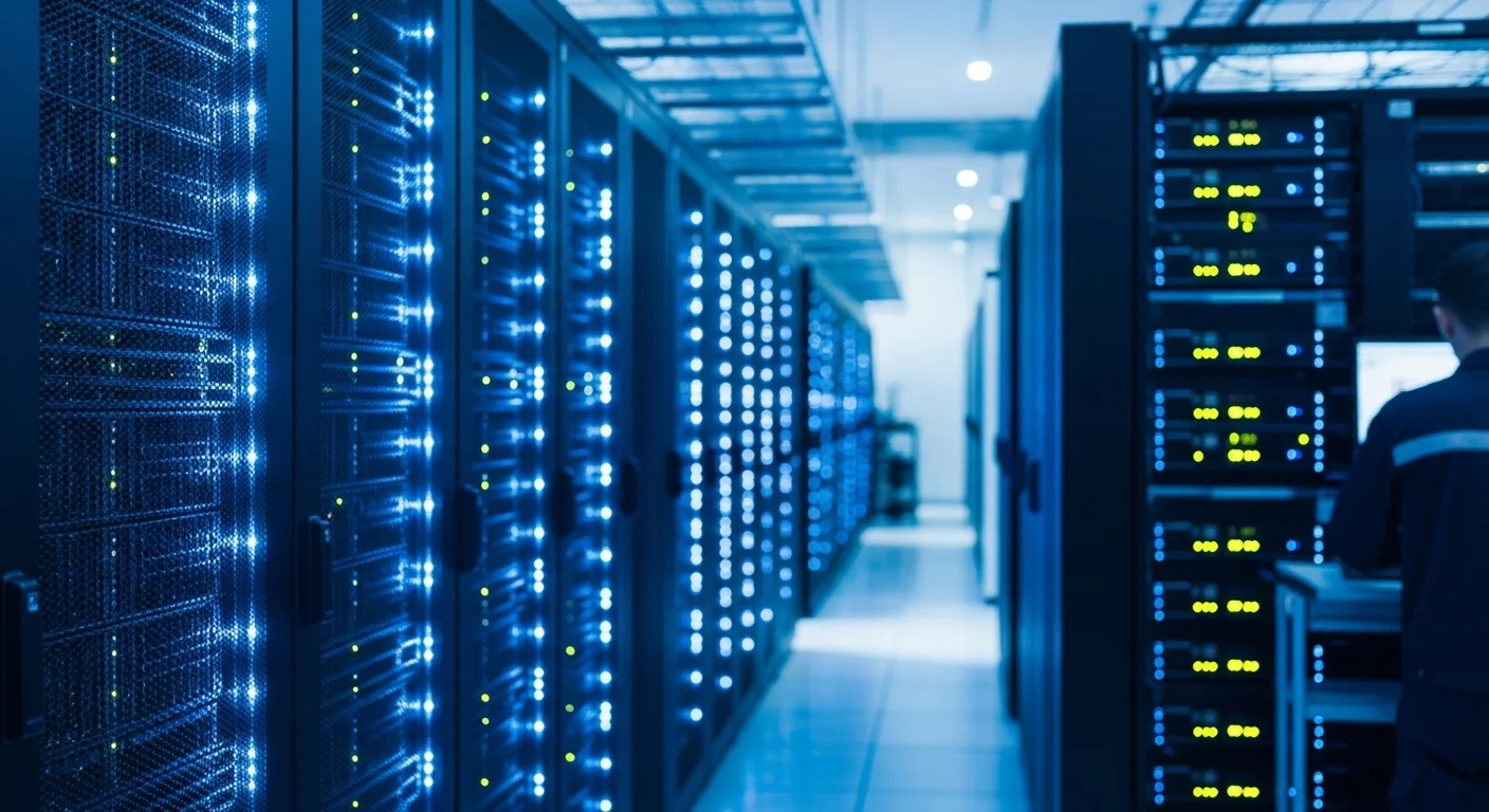 AIインフラを象徴するデータセンターの画像